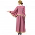 Lehenga abaya with matching Hijab- Puce Pink Lehenga abaya with matching Hijab- Puce Pink